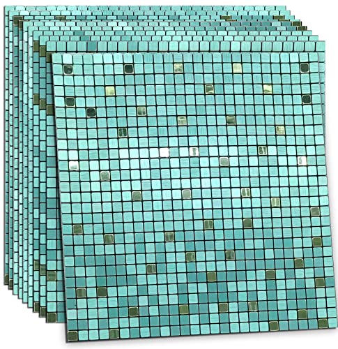XUANINY 10-Piece Peel and Stick Backsplash for Kitchen Aluminum 3D