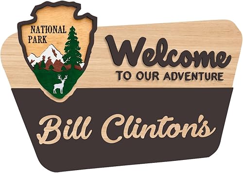 Miniatura 9 de Letrero de bienvenida personalizado del servicio del parque nacional, letrero de bienvenida personalizado para el parque nacional, letrero de