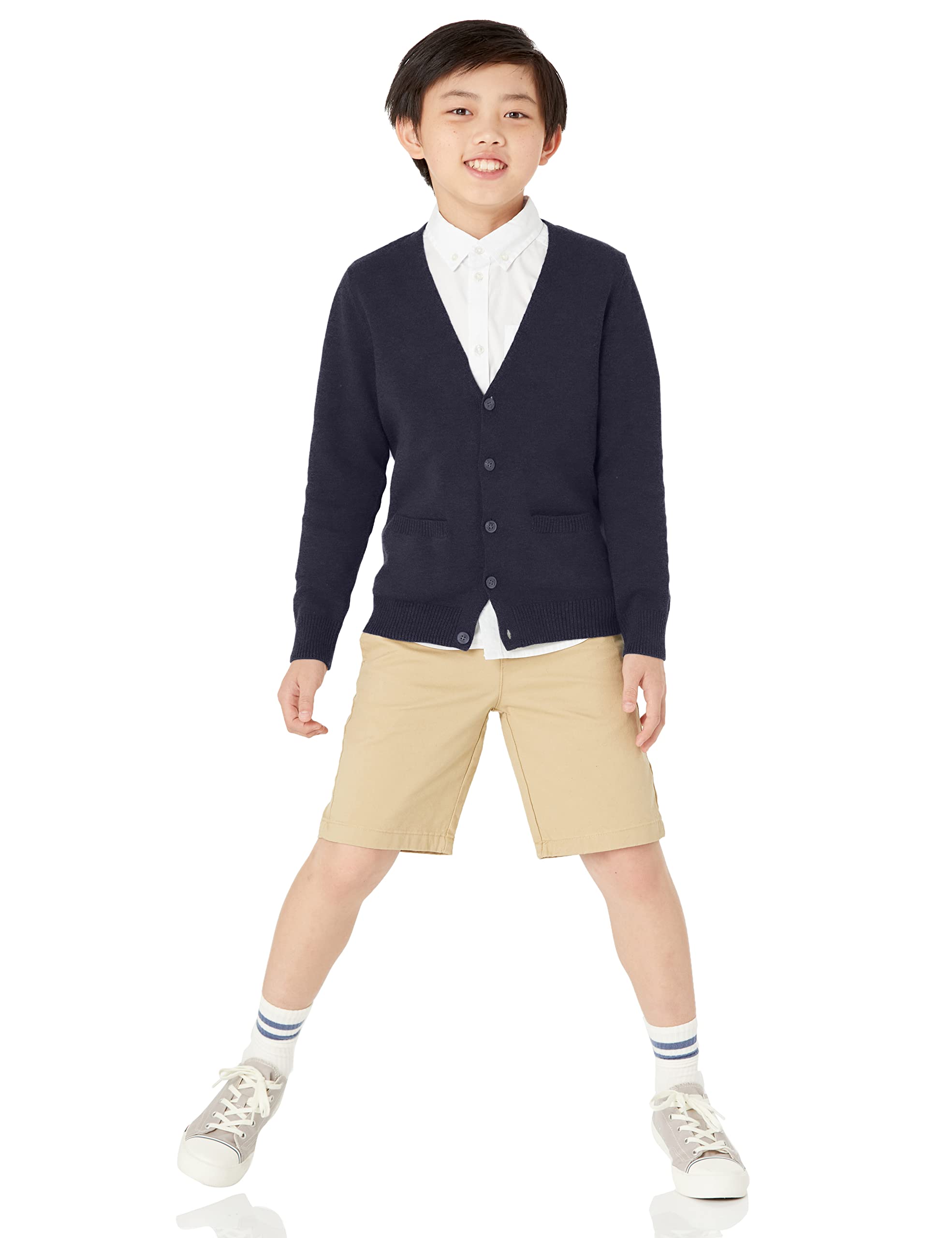Amazon Essentials Niños Rebecas en algodón Liso