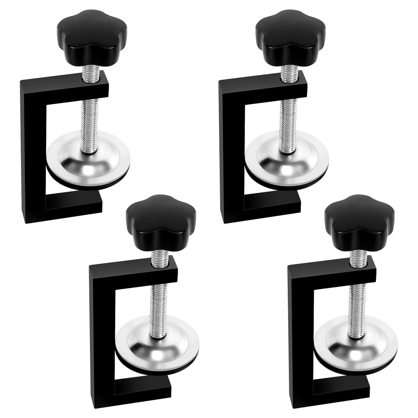 Morsetti Angolari Per Legno Morsetti A Vite 4 Pezzi, F-Bar Morsetto Falegname Clip F Clamps Bar Morsetto Set Di Ghiere Rapido Con Impugnatura Antiscivolo, Per Lavori Di Fissaggio E Tenuta 50 X