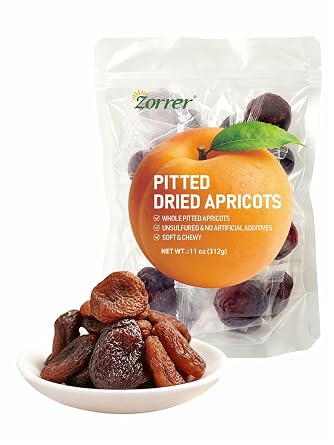 Zorrer Premium Pitted Dried Apricots, 11 oz, Chewy, No Added Sugar