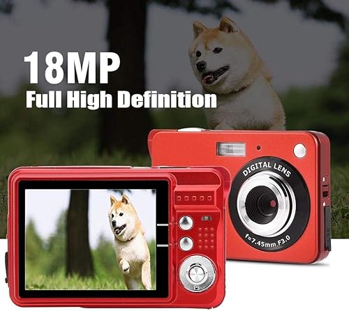 Miniatura 4 de Acuvar Cámara digital de megapíxeles de 18 MP con pantalla LCD de 2.7 pulgadas, batería recargable, foto HD y video para fotografía de interiores y