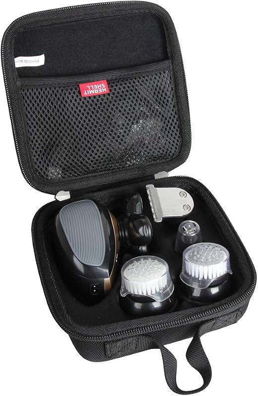 Estojo rígido de viagem Hermitshell para barbeador elétrico Freebird FlexSeries / Remington XR7000, preto