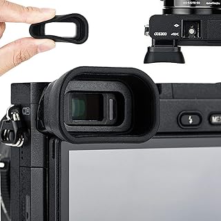 Kiorafoto Soft Silicon Camera Viewfinder Eyecup Eyepiece Eyeshade for Sony A6000 A6100 A6300 Eye Cup Protector Replaces Sony FDA-EP10