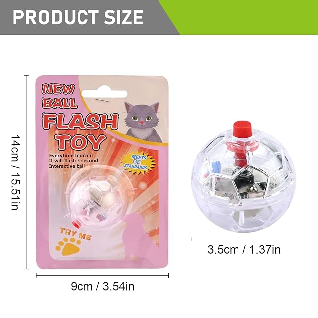 Foto 3 de 7 de 6 Pcs Cat Ball, Cat Hunting Ball, Glow-in-The-Dark Cat Balls, Ghosts, Movement, Paranormal Equipment