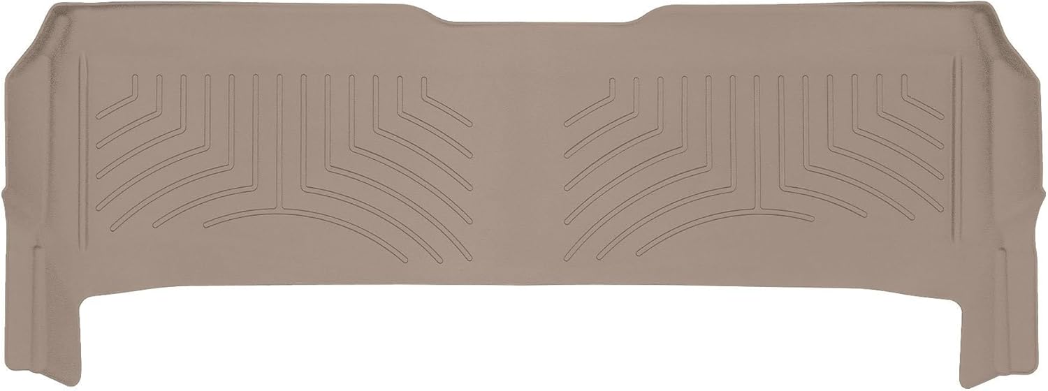 WeatherTech FloorLiner HP Custom Fit Floor Mats for Ford Super Duty - 2nd Row (453052IM), Tan