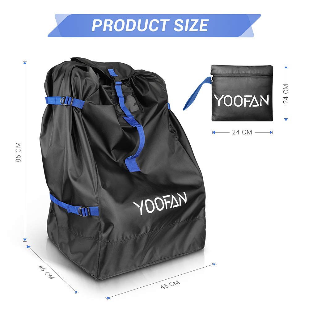 YOOFAN Sacca Porta Passeggino-Impermeabile Borsa Viaggio, per Aereo con ID Finestra, Cinghie a Manoa e Tracolla Regolabile- Perfetta Seggiolino Auto Passeggino