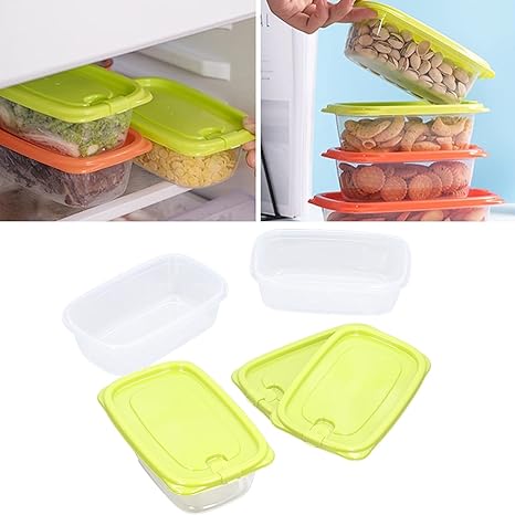Amazon 食品収納ボックス Ppプラスチック冷蔵庫収納コンテナランチボックスキッチン収納ボックス学校用キッチン用キッチン用オフィス用 収納ケース ボックス オンライン通販
