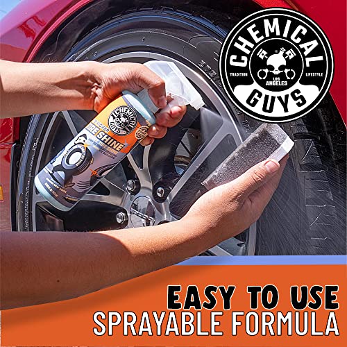 Chemical Guys Tire Kicker Sprayable Extra Glossy Tire Shine Spray, Dry-to-Touch Dressing - Restores Wet Look to Rubber, Vinyl, and Plastic, Safe for Cars, Trucks, Motorcycles, RVs, and More - 16 oz - Image 4