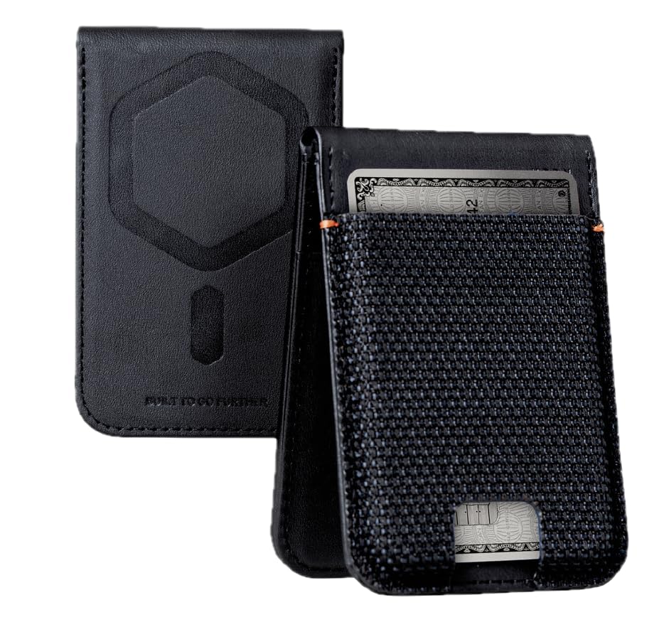 Image of Urban Armor Gear (UAG Metropolis Magnetic Wallet, RFID Blocking, Holds Up to 6 Cards, Built-in Kickstand, Magnetic Phone Wallet Compatible with iPhone & Galaxy Phones, PU Vegan Leather