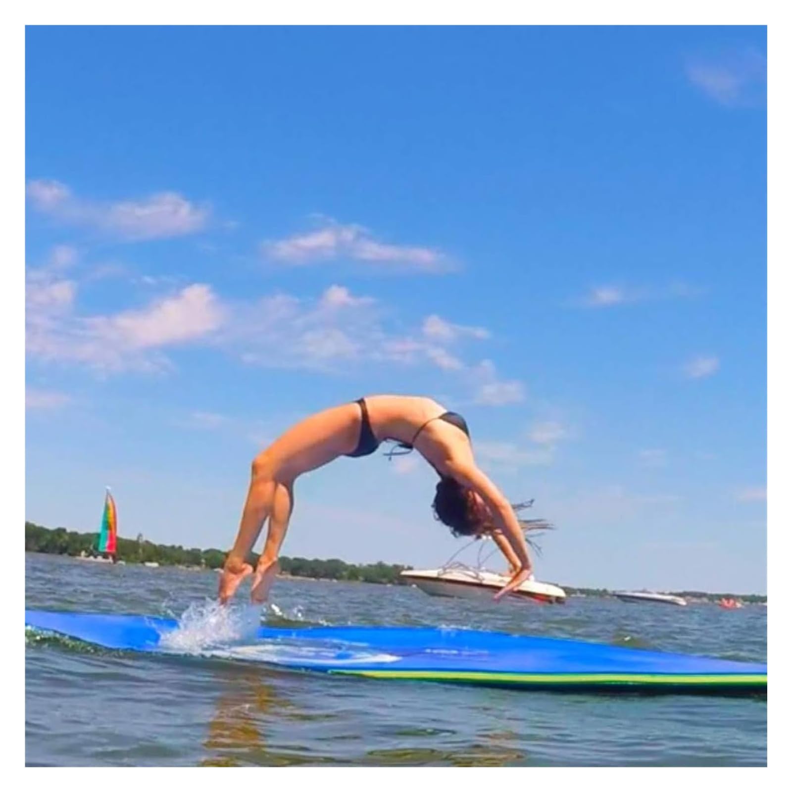 Pływająca mata wodna, odporna na rozdarcia mata piankowa XPE do jeziora, plaży i oceanu