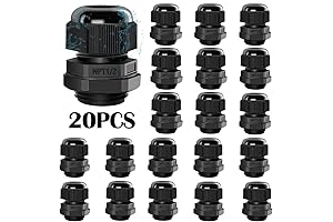 Versatile Cord Grips: 1/2" NPT Cable Glands for Secure Cable Management