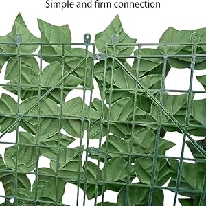 Artificial Ivy Privacy Fence Wall Screen40X120 in UV Anti Faux Greenery Backdrop Ivy Vine Leaf Hedges Fence Panels for Patio Balcony Garden Backyard Indoor Outdoor Green Wall Decor
