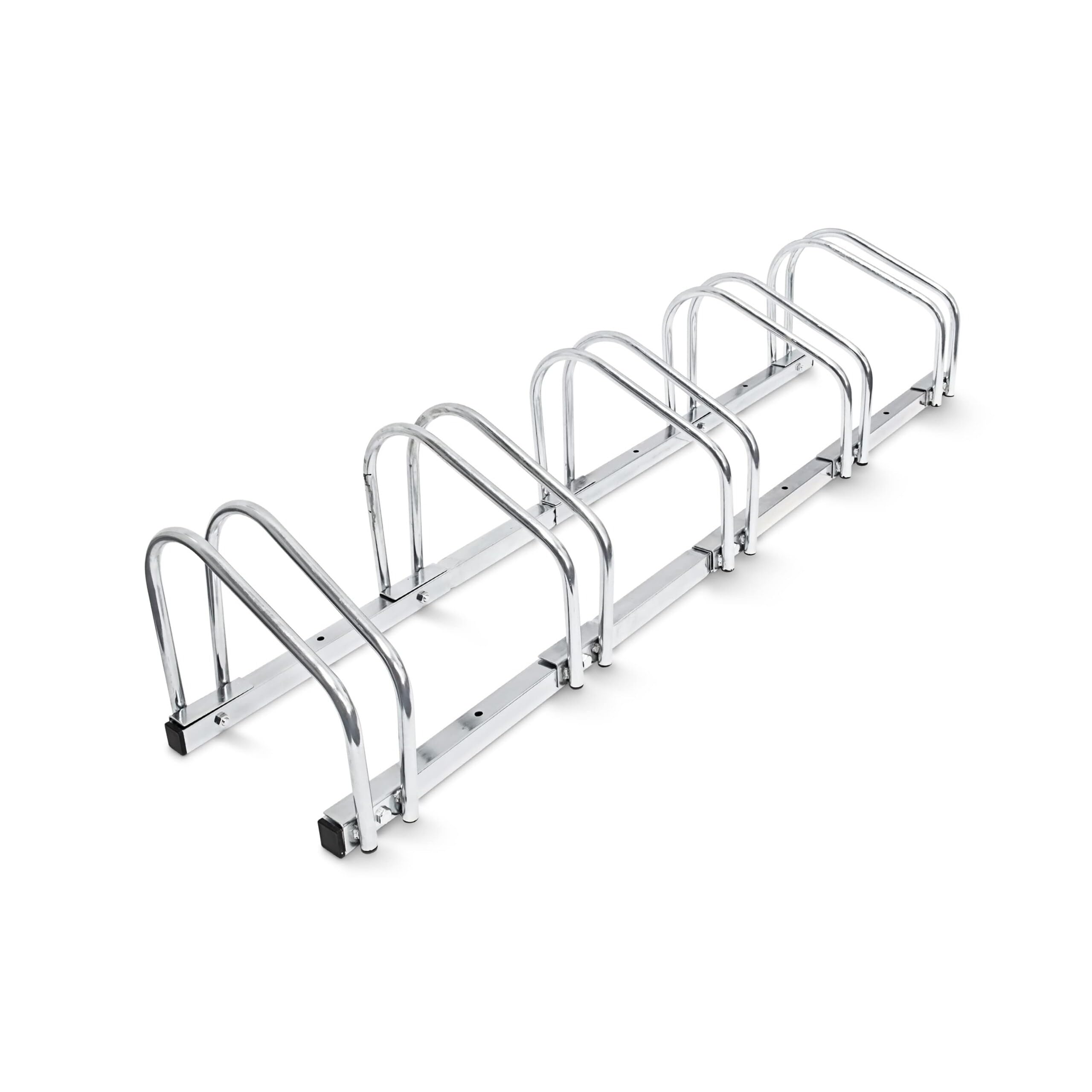 Relaxdays Râtelier Familial pour 5 vélos Argent