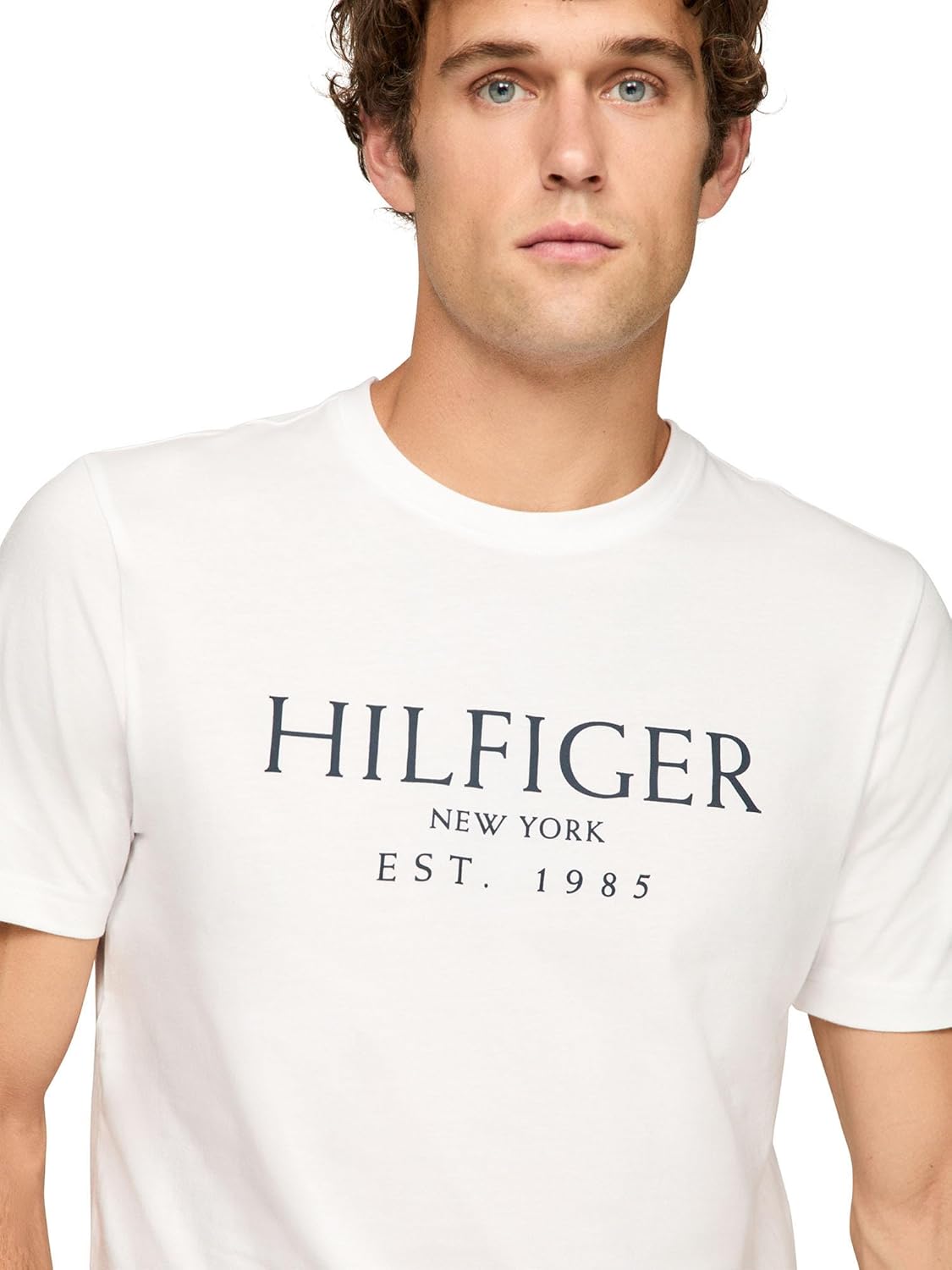 Tommy Hilfiger Mens Short Sleeve Cotton Graphic T-Shirts with Logo, Also Available in Big & Tall - Image 2
