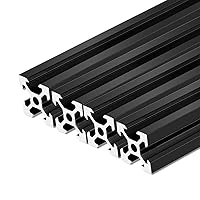 Vista 1 de QNK 4 piezas de extrusión de aluminio 2020 con ranura en V de 400mm, riel lineal anodizado estándar europeo para piezas de impresora 3D y CNC DIY