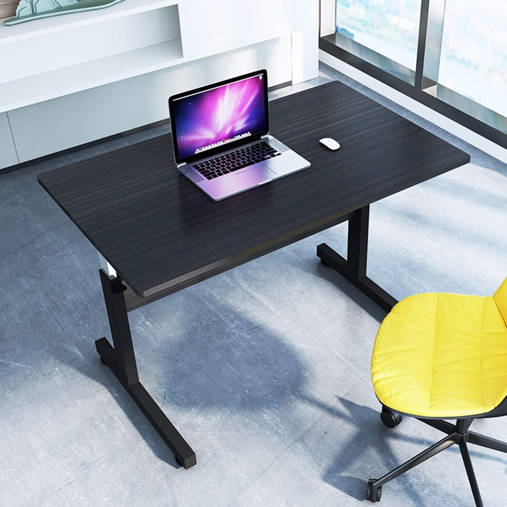 mesas Plegables Equipo Portátil Soporte Ajustable Elevable Escritorio del Ordenador Portátil Tabla Solape Lateral de Cama Sofá Enfermería Hospitalaria de Lectura Comer - Negro
