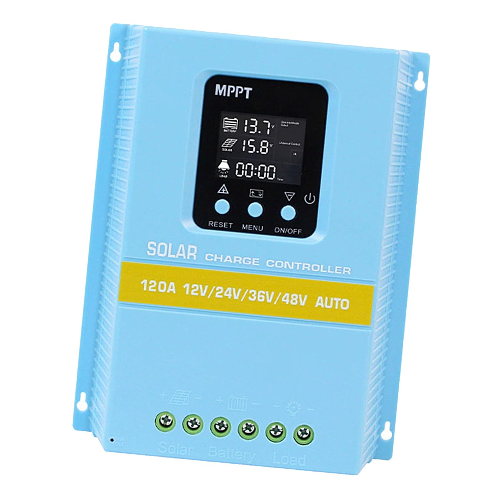 Solar Charging Controller LCD Display 12V / 24V / 36V / 48V Auto Solar Panel Charging Regulator with Backlight Display Enduring Auto Panel Regulator