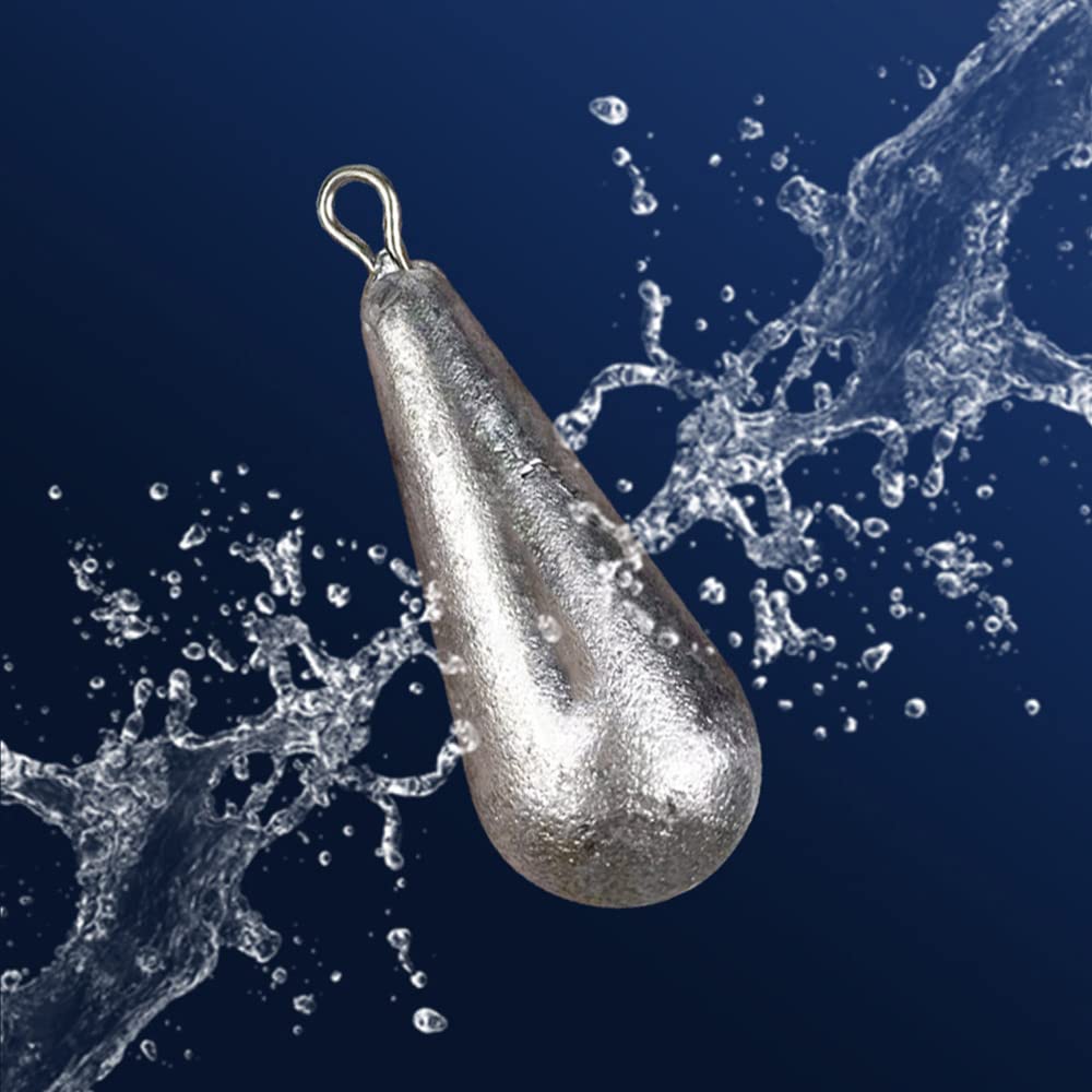 8 Pz Pesca Sinkers Peso Ferro Pesce Casting Tool Set Lacrima Goccia Stile Sinkers Pescatore Affrontare Accessorio