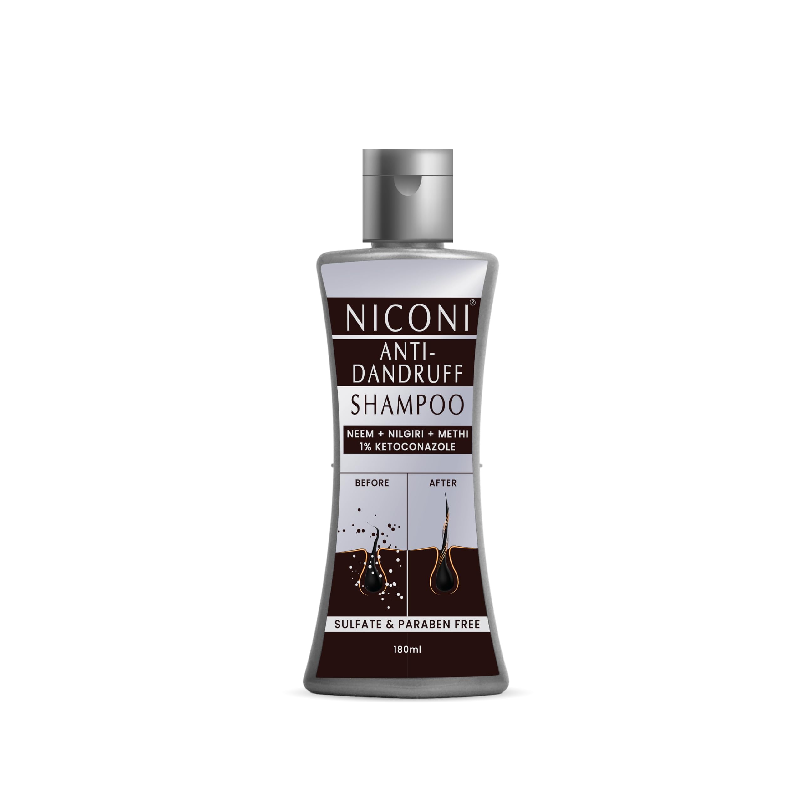 Buy Niconi Anti Dandruff Shampoo with 1% Ketoconazole, Neem