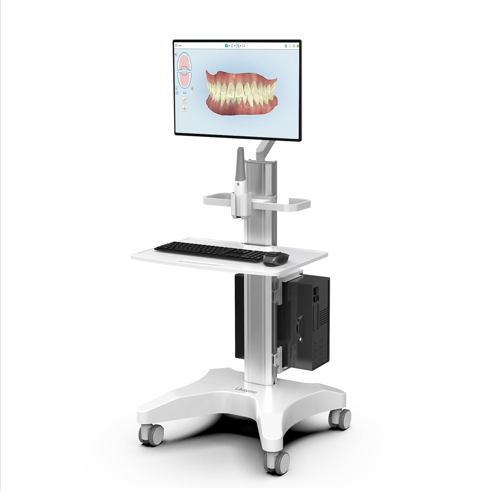 Photo 1 of Likaymo Mobile Medical Dental Cart with Pneumatic Arm and Scanner Holder