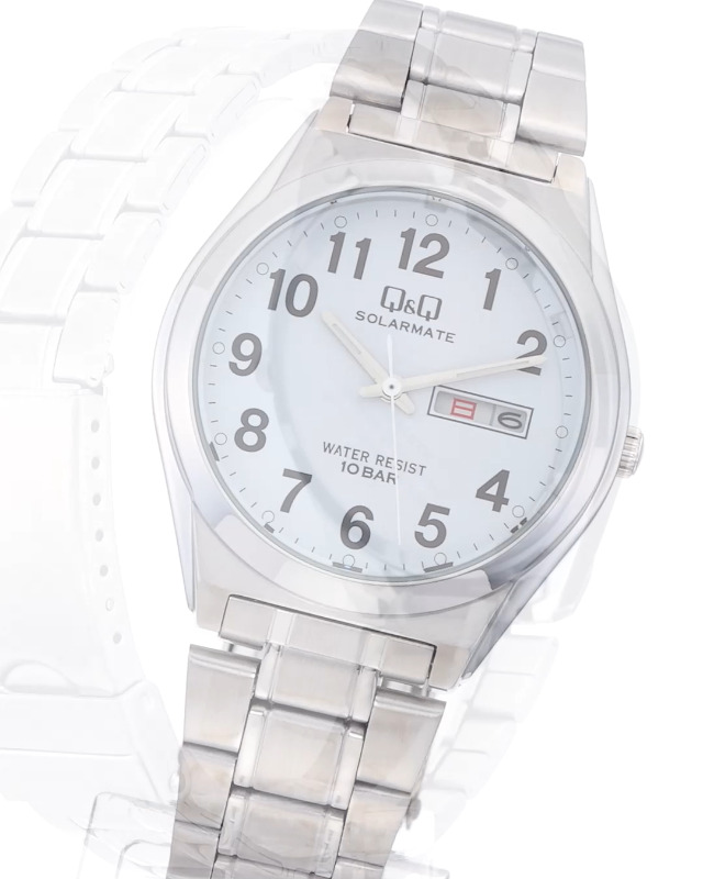 Amazon.co.jp: [シチズン Q&Q] 腕時計 アナログ ソーラー 防水 日付