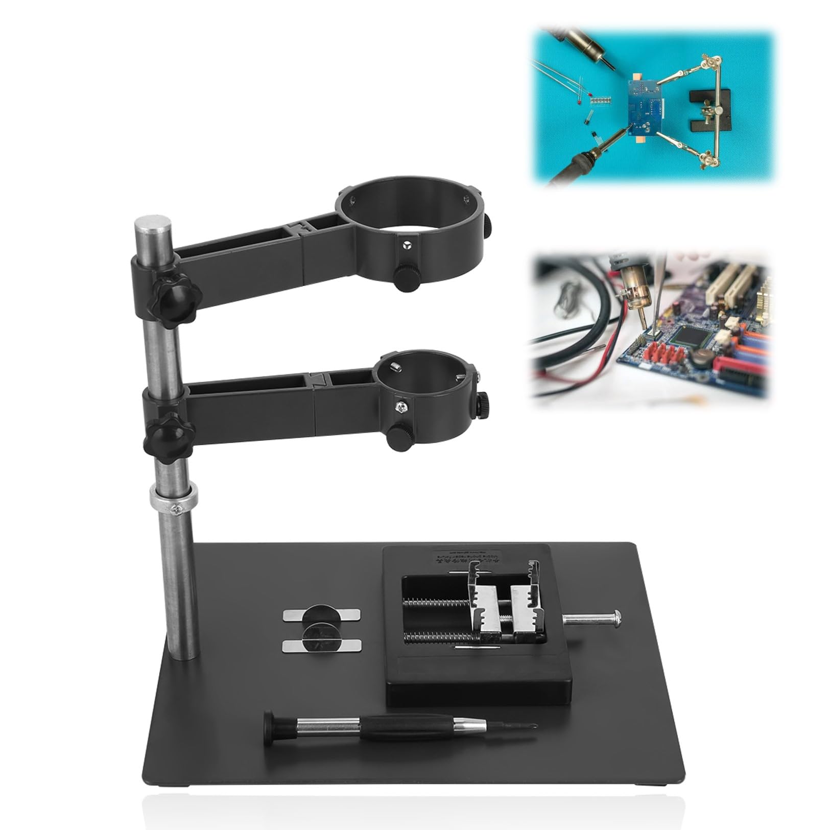 Plataforma de Reparacin de Soporte de Abrazadera para Pistola de Aire Caliente para Estacin de Retrabajo BGA Adecuada para Pistolas de Aire Caliente y Calor bga Stations de brasage