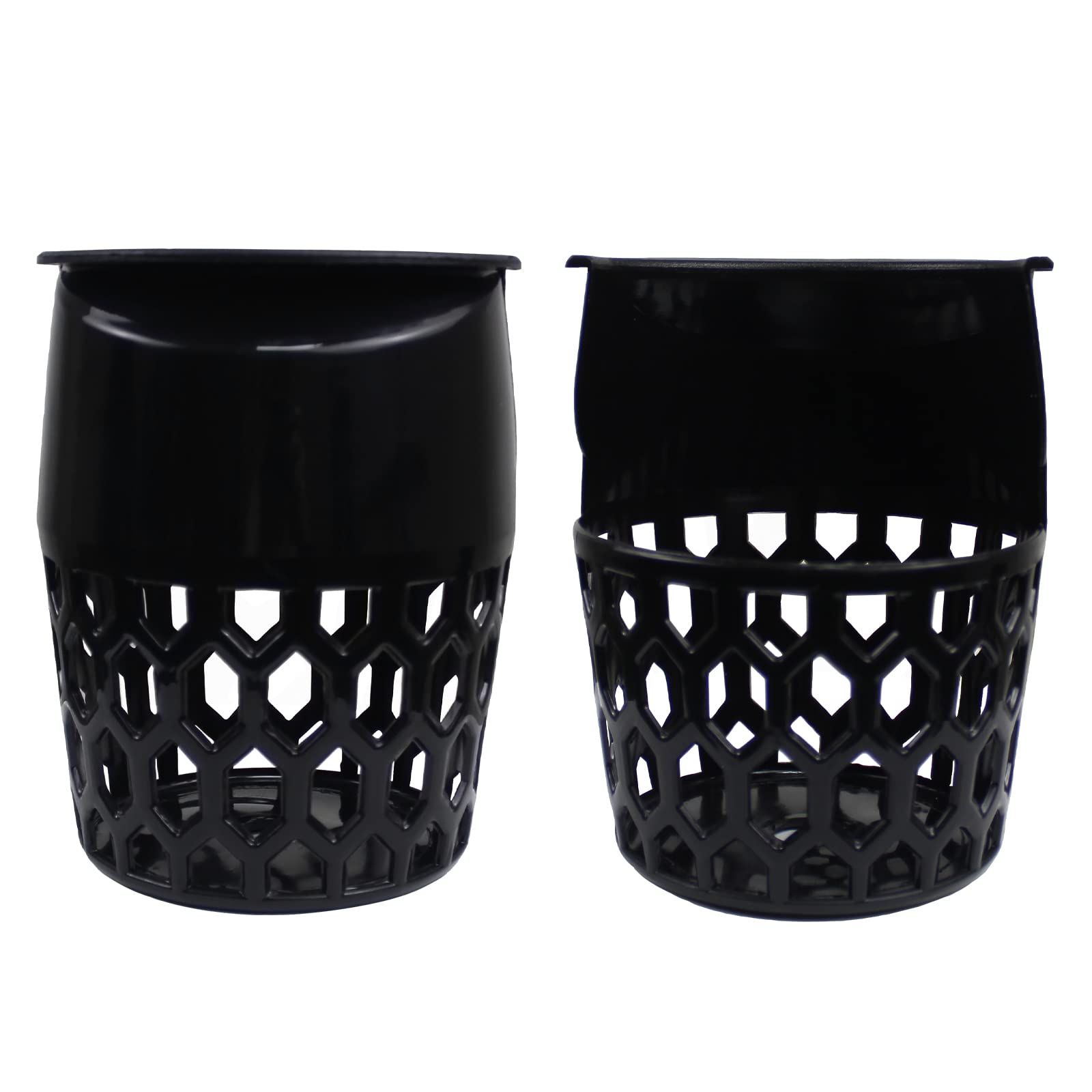 PolyMath 6 Tasche per tavoli da Piscina, in plastica, per Biliardo, Colore Nero