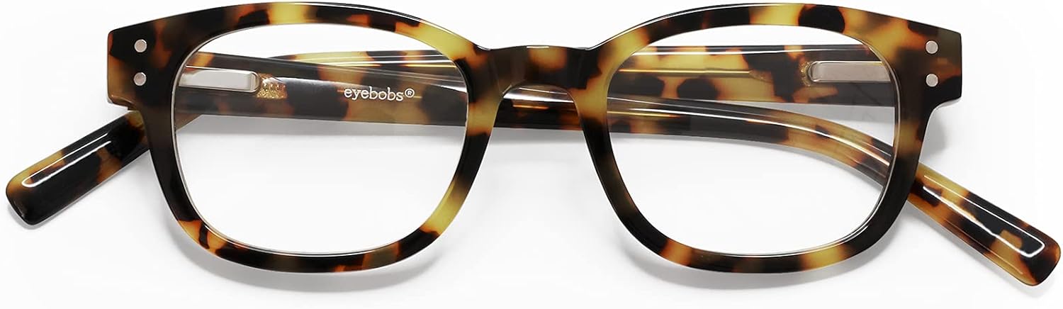 eyebobs - Biff | Premium Traditional and Blue Light Reading Glasses for Men and Women | Square Frame for Narrow Faces - Image 2