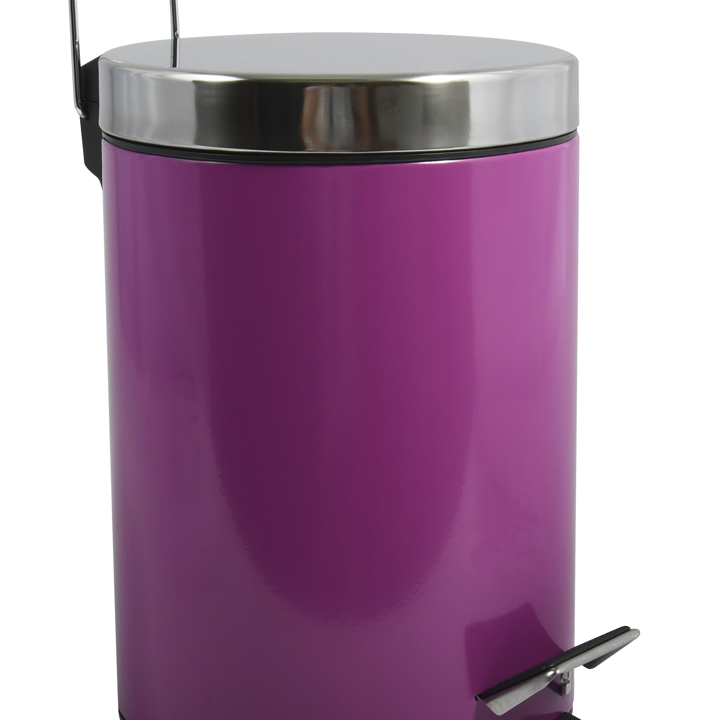 Msv Purple Pedal Bin, 3 Litre