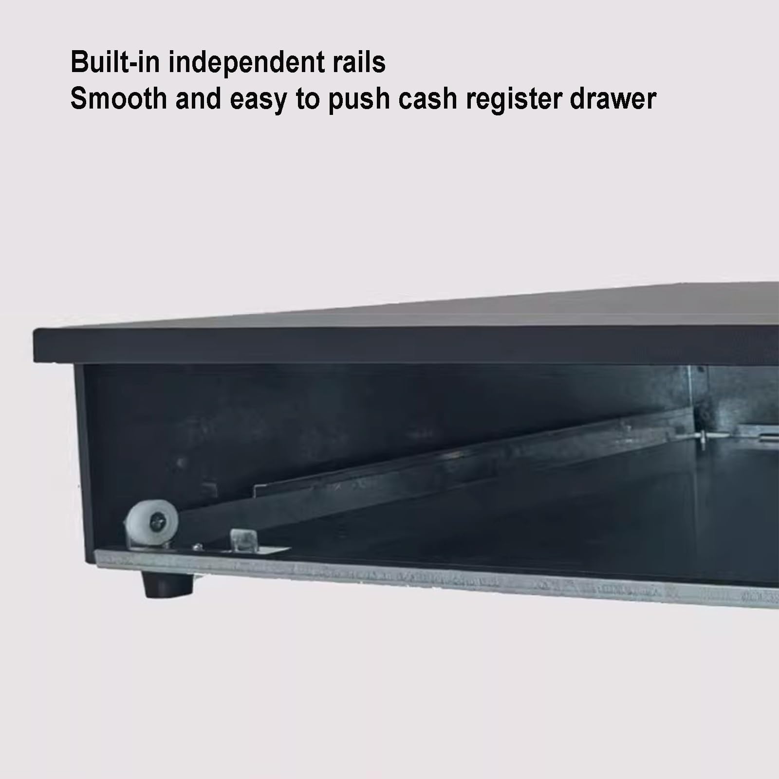 Caja registradora de supermercado, Cerradura de Llave del Panel táctil Frontal Acero Inoxidable cajón Efectivo Abierto Empuje Manual Resistente