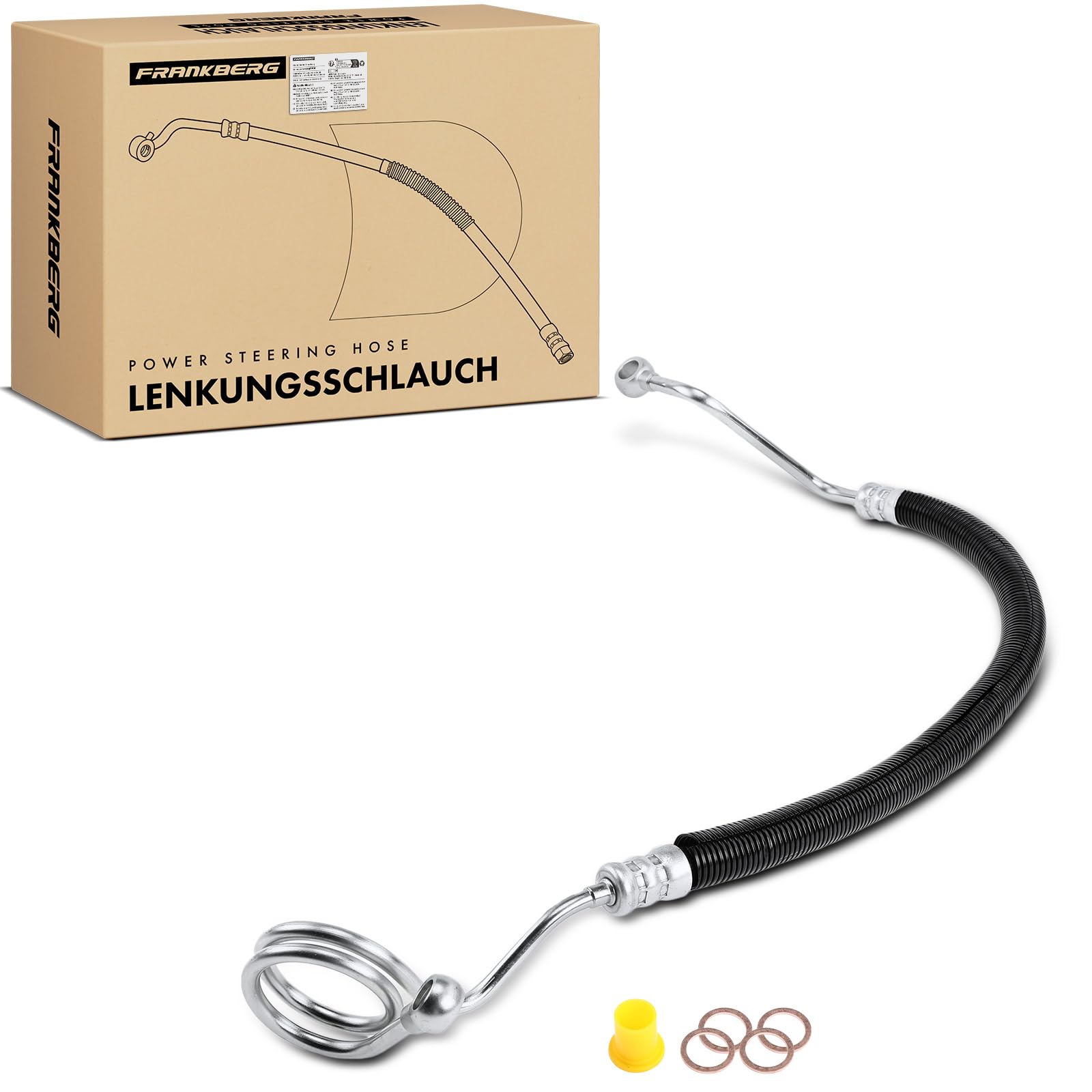 Frankberg Servosterzo Tubo flessibile Compatibile con A4 Avant 8E5 1.9L 2001-2004 A4 8E2 1.9L 2000-2004 Replace# 3405514,8E1422893BE
