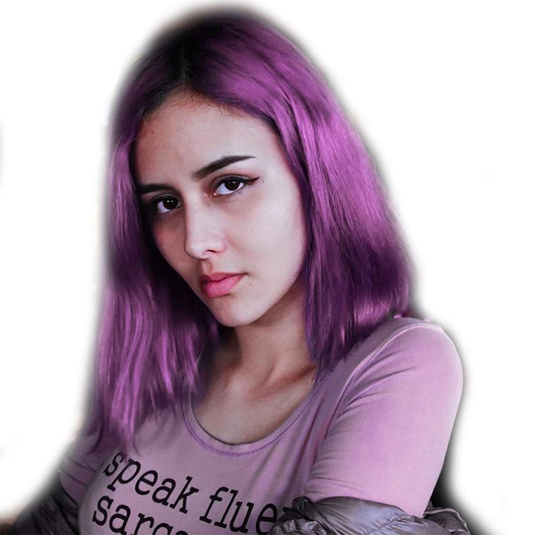 NIUDINNGWomen Short Colorful Bob Wig Short Purple Hair Wig Lace Frontal Remy Hair Wig Pre Plucked Soft Virgin Hair Glueless 130% Density Short Bob Wig Color Purple 12 inch NIUDINNG