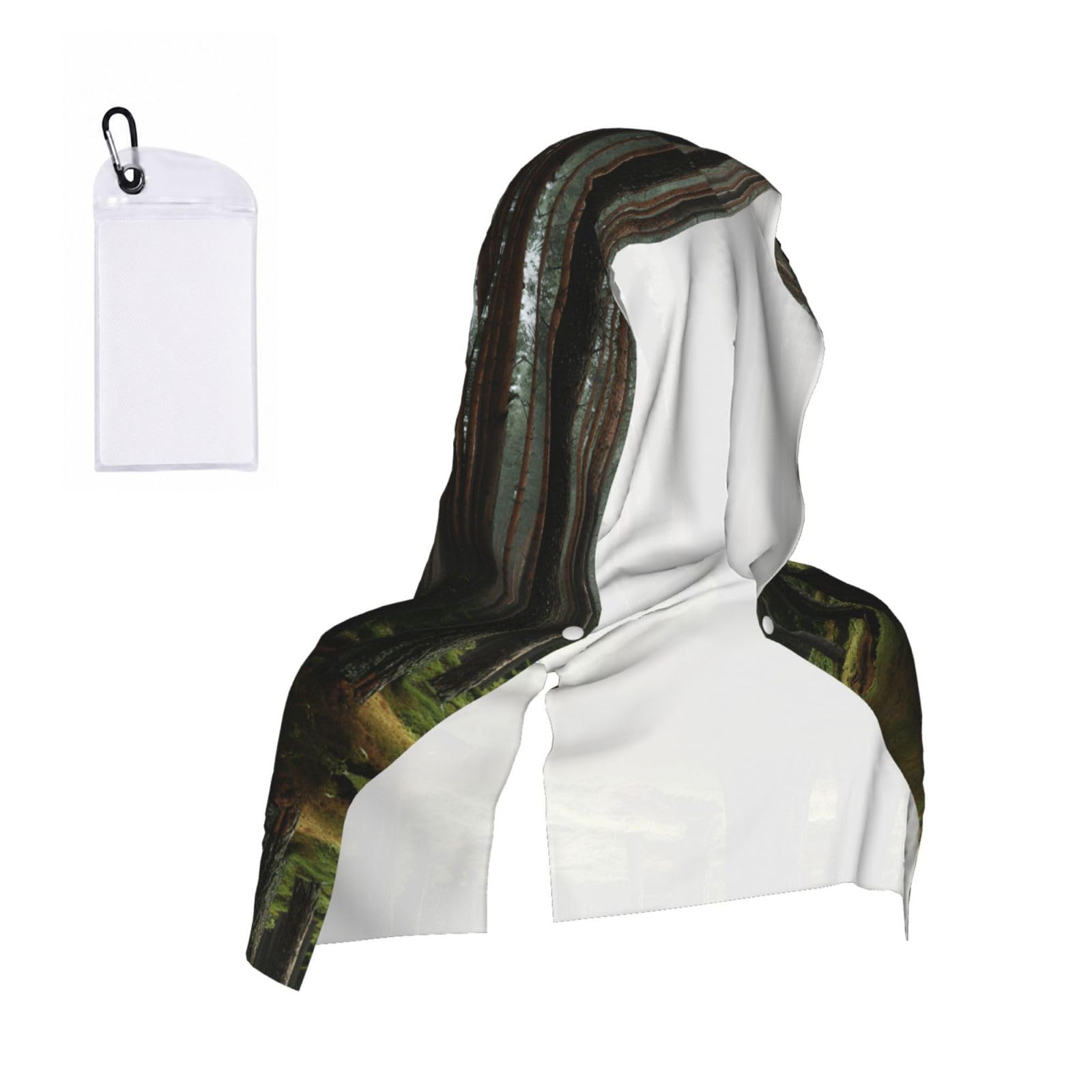 MLTRFGJ Pine Forest Print Cool Hooded Towels And Keep Them Cool For Several Hours.