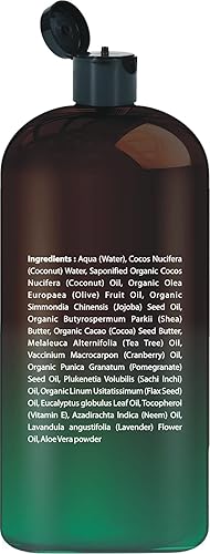 Miniatura 7 de All Natural Tea Tree Body Wash - Combate el olor corporal el pie de atleta el picor de atleta problemas de uñas caspa acné eczema infección por