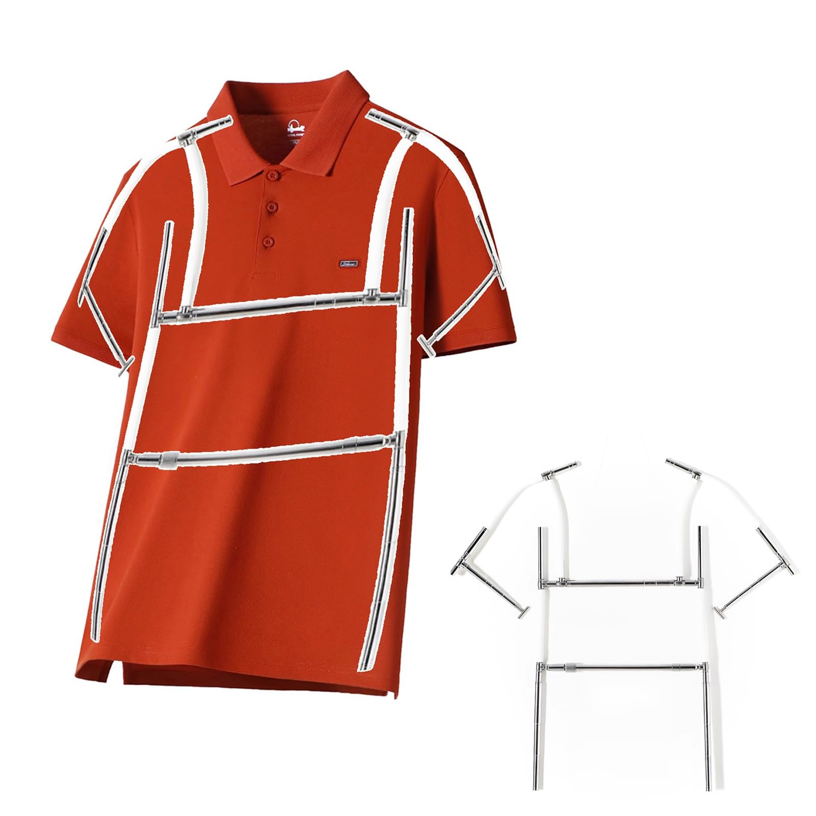 Perchero versátil para abrigos y vestidos de cualquier talla
