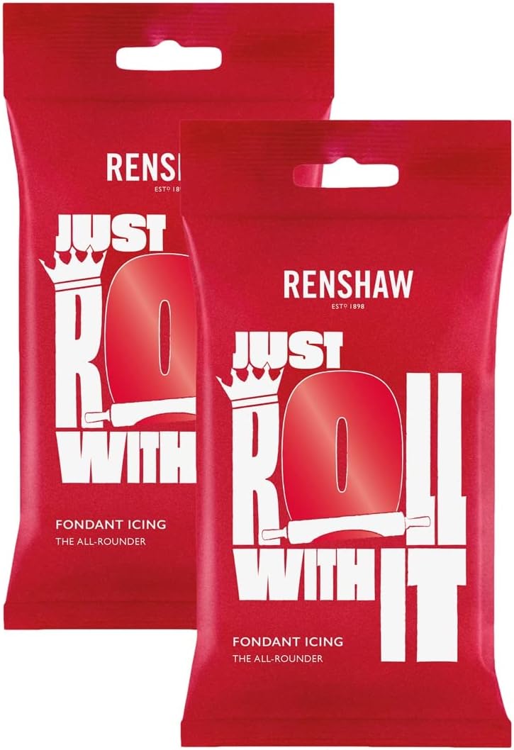 Poppy Red Ready to Roll Icing 500g (Multipack 2X 250g)