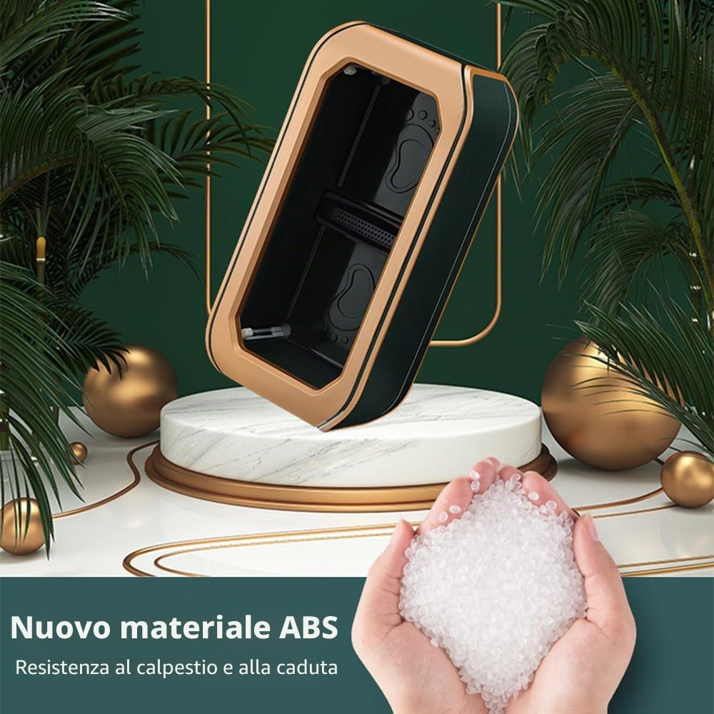 Dispenser automatico di copriscarpe - Macchina copriscarpe con 200 pezzi di copriscarpe monouso scivolo Macchina copriscarpe portatile per interni Casa Supermercato Negozi Ospedale