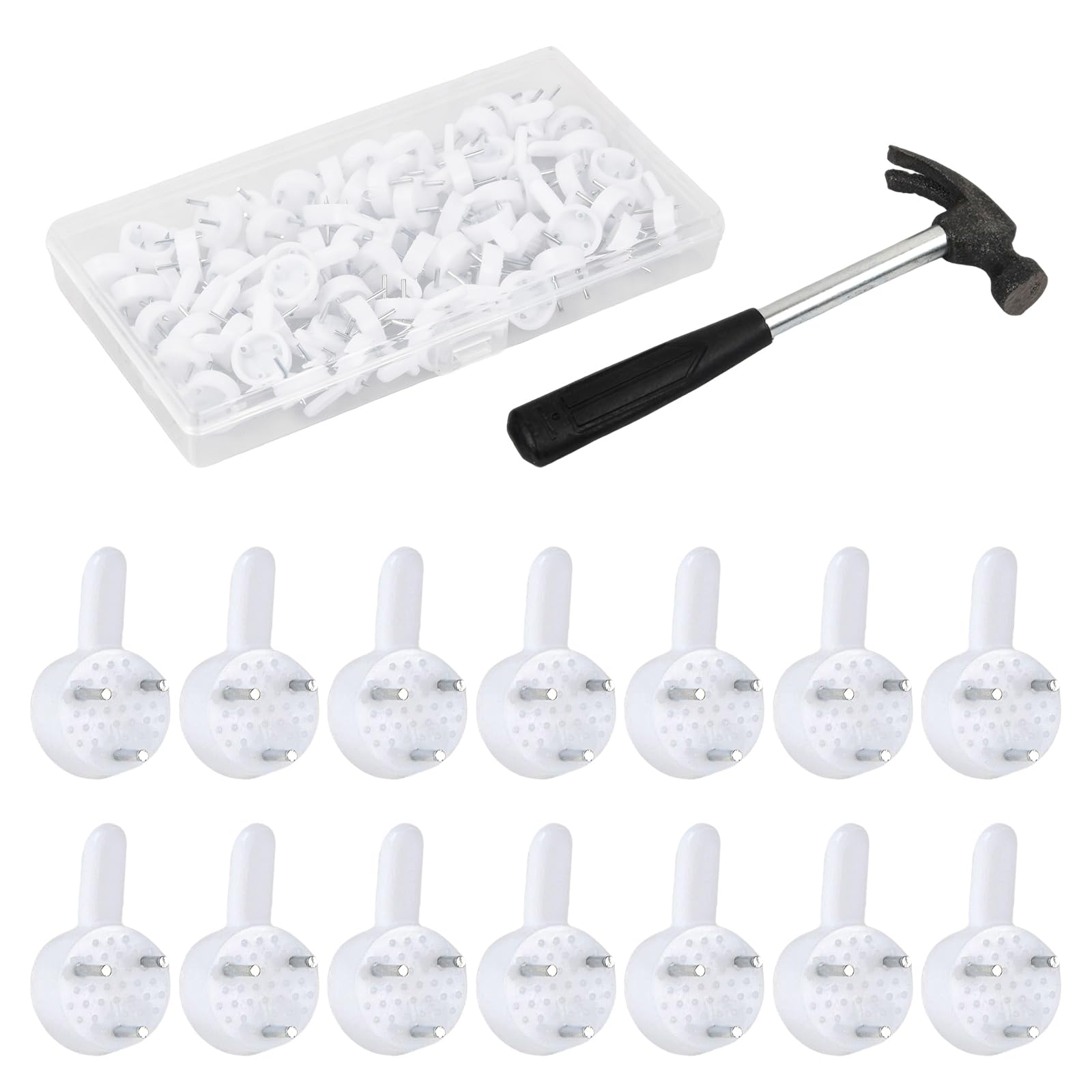 Ganci Per Quadri OTOTEC - 100 Pezzi Invisibili Per Pareti Dure - Foto 3