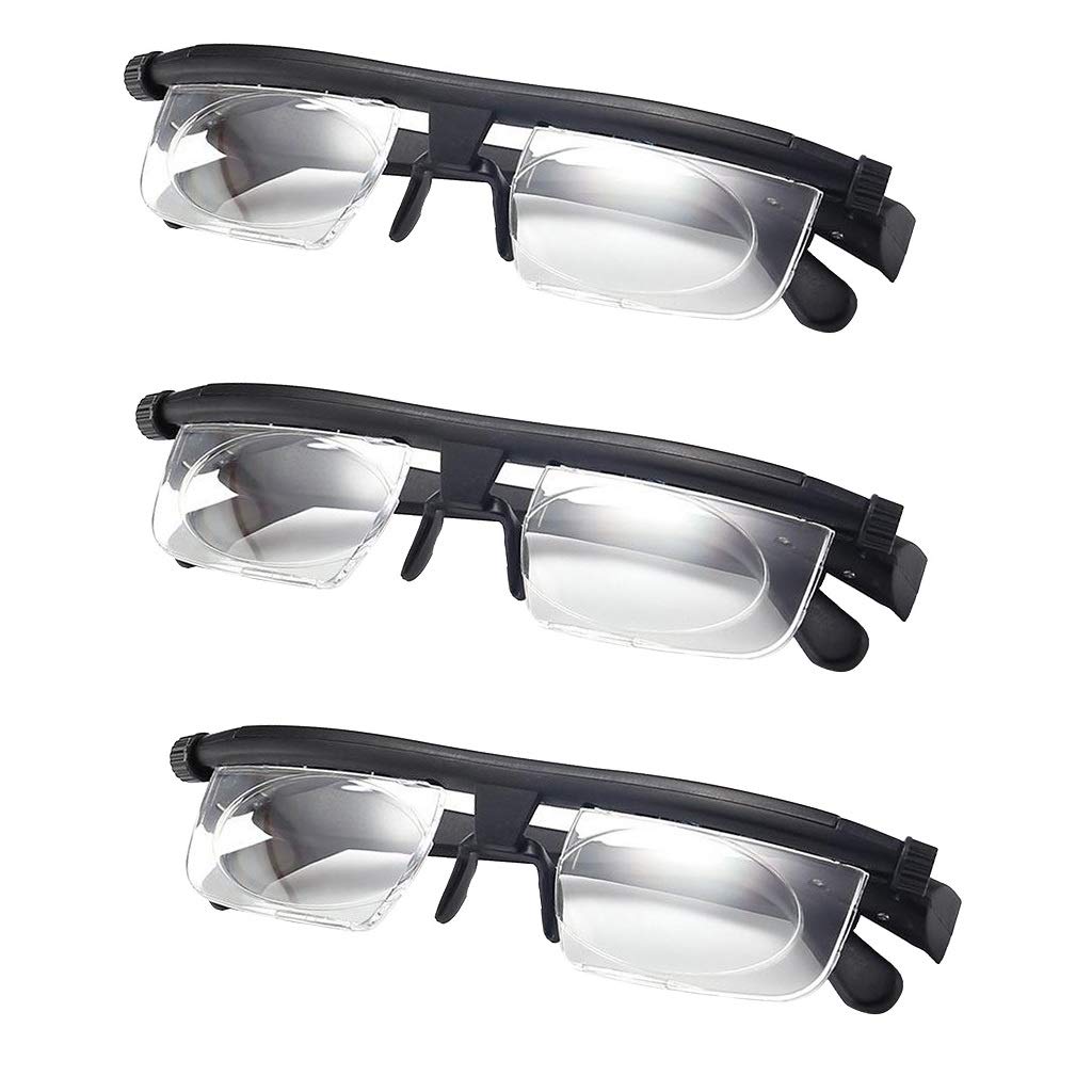 Buy Generic 3X Dial Adjustable Glasses Variable Focus, 6D to +3D