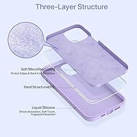 Vista 272 de Miracase Funda diseñada para iPhone 13 Pro Max con protector de pantalla, [forro de microfibra suave antiarañazos], funda protectora de silicona