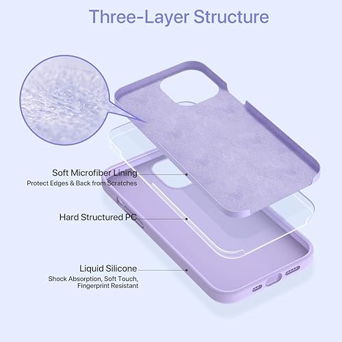 Miniatura 888 de Miracase - Funda diseñada para iPhone 11 con protector de pantalla, funda de goma de silicona líquida, protección total contra caídas y a prueba