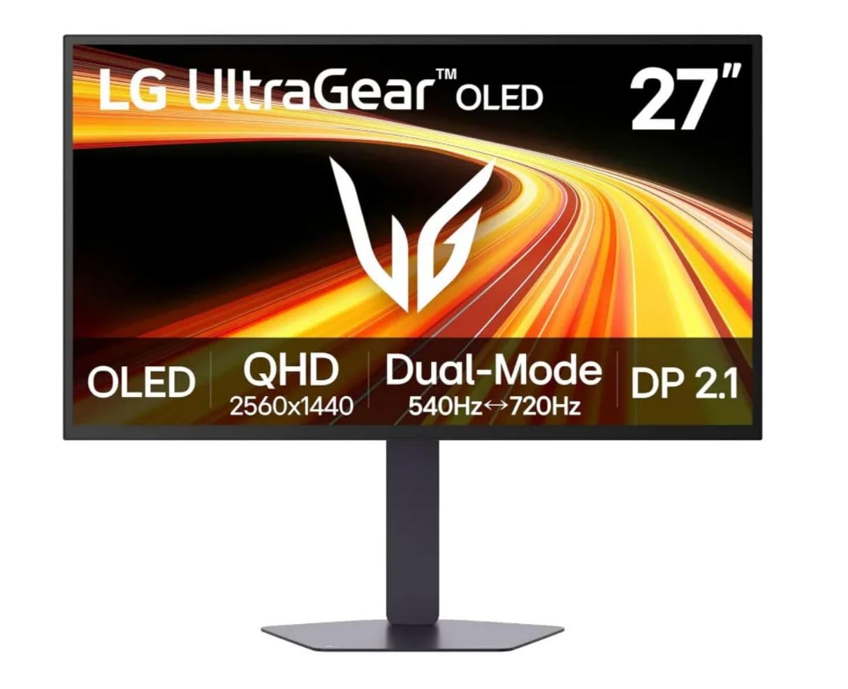 LG Monitor Gaming Ultragear™ 27G790B-B.AEU | Seria G7 (2026) | 27 cali | OLED 16:9 | 540 Hz | 0,02 ms (GtG) | QHD 2560x1440 | DisplayHDR™ True Black 500 | AMD FreeSync Premium Pro™ i NVIDIA G-Sync™ | Czas reakcji 0,02 ms (GtG) - QHD 2560x1440 - DisplayHDR