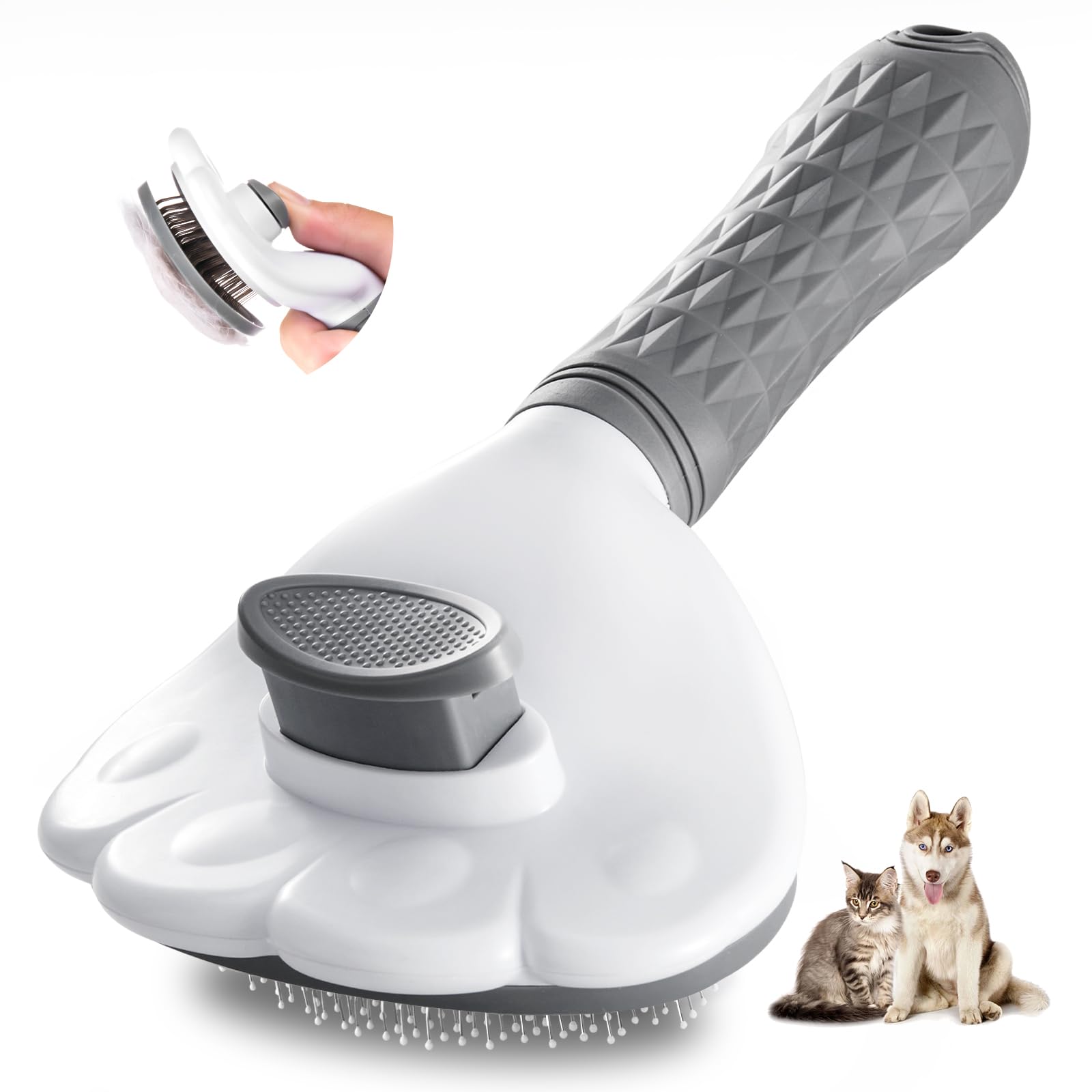 早い者勝ち❣️ペット用ブラシ 猫ブラシ 犬ブラシ【簡単ワンプッシュ式】スリッカー Amazon | 【抜け毛,ワンプッシュでさようなら】【 プロトリマー