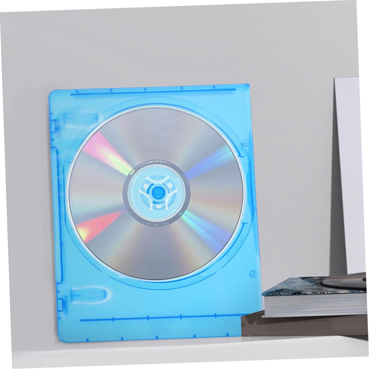 ARTIBETTER 10pcs Semi-Transparent Cd DVD Storage Cases Cover Insert for Easy Identification Disc Packing Box for Organized Media Collection