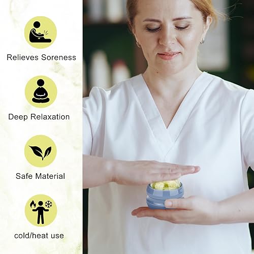 Miniatura 5 de ideayard Bola de jade de piedra de masaje para masaje de cuerpo completo, masajeador de bola de lacrosse, herramienta de masaje de espalda, bola de