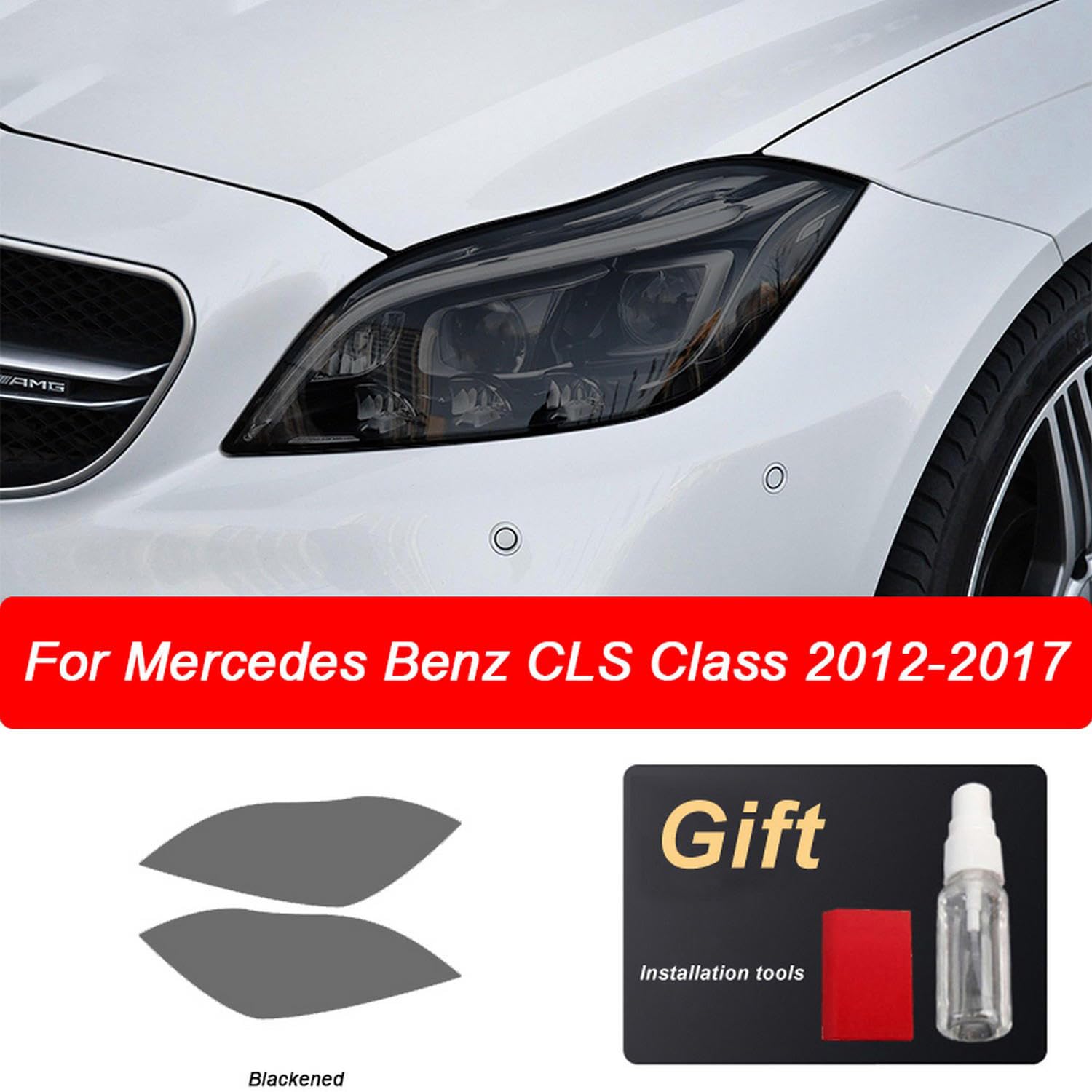 Folia ochronna reflektora samochodowego Renowacja reflektora Przezroczysta naklejka TPU, do Mercedes Benz W176 W177 C117 C118 W204 W205 W213 A C E S GLA ML AMG GT