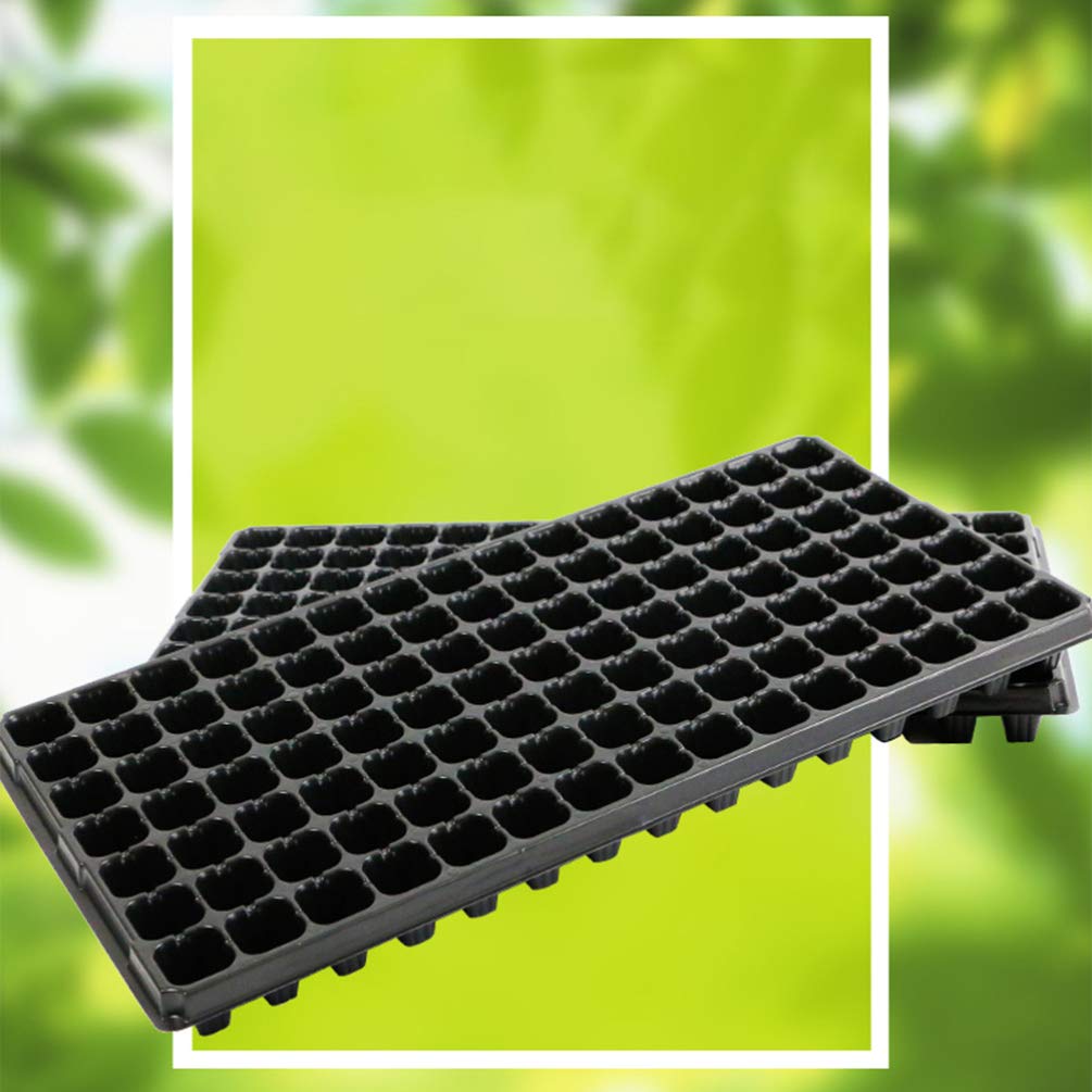 10pezzi Vassoio Germinazione Per Giardinaggio Domestico Per Coltivazione Di Piantine E Bonsai Nero