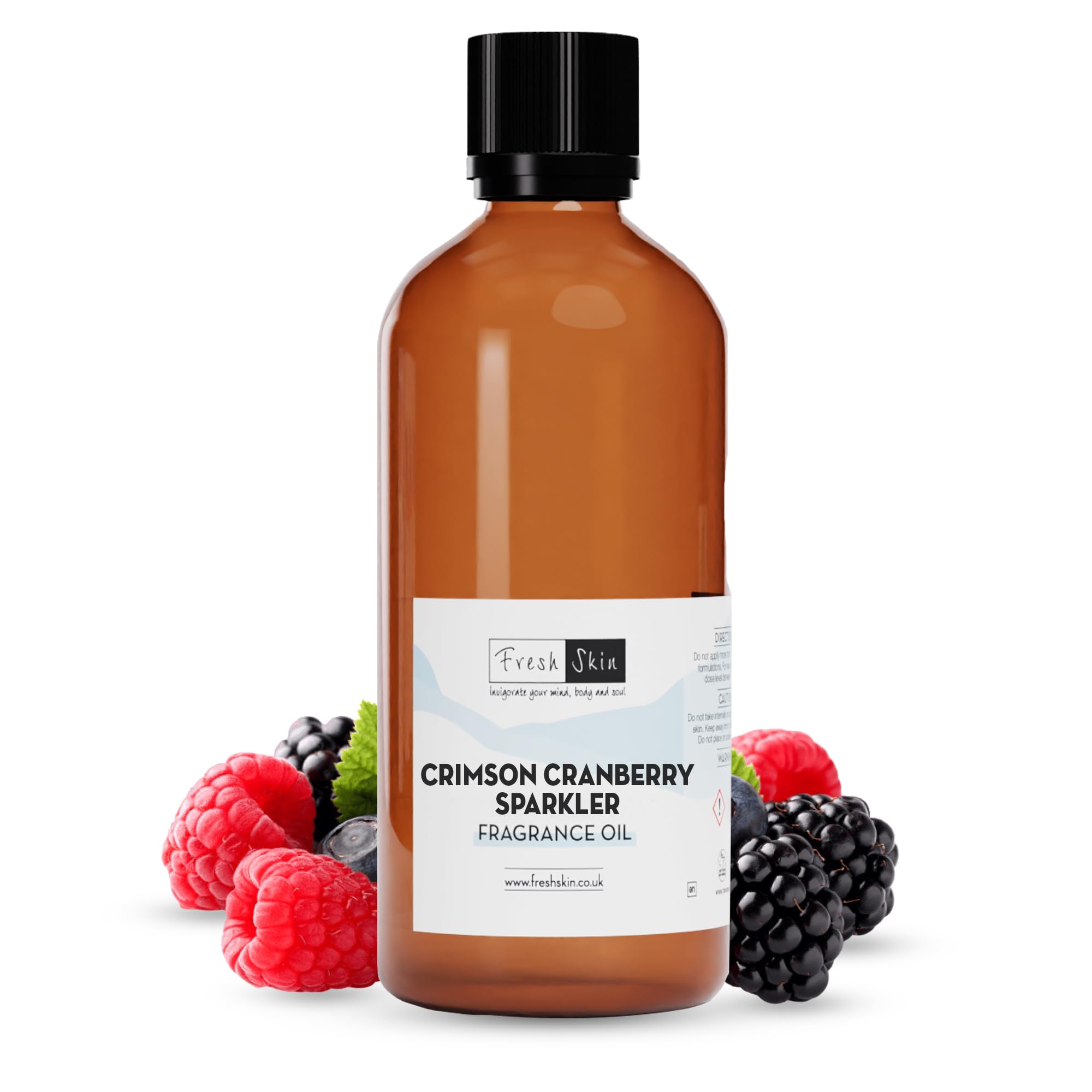 Freshskin Beauty LTD | Crimson Cranberry Sparkler Fragrance Oil 100ml - Candles, Bath Bombs, Soap Making, Reed Diffusers & Wax Melts - Cosmetic Grade - Vegan Friendly โ image 1