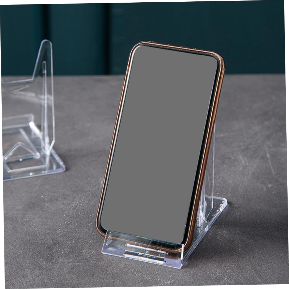 Uonlytech Présentoir de Cartes de Visite Réglable 20 Pièces en Plastique